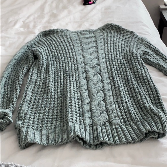 Green blue sweater - Picture 2 of 3
